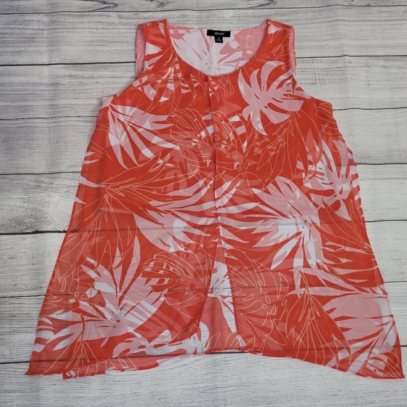 Alfani Tropical Leaf Lined Cropped top Size Petite Medium - Picture 10 of 10